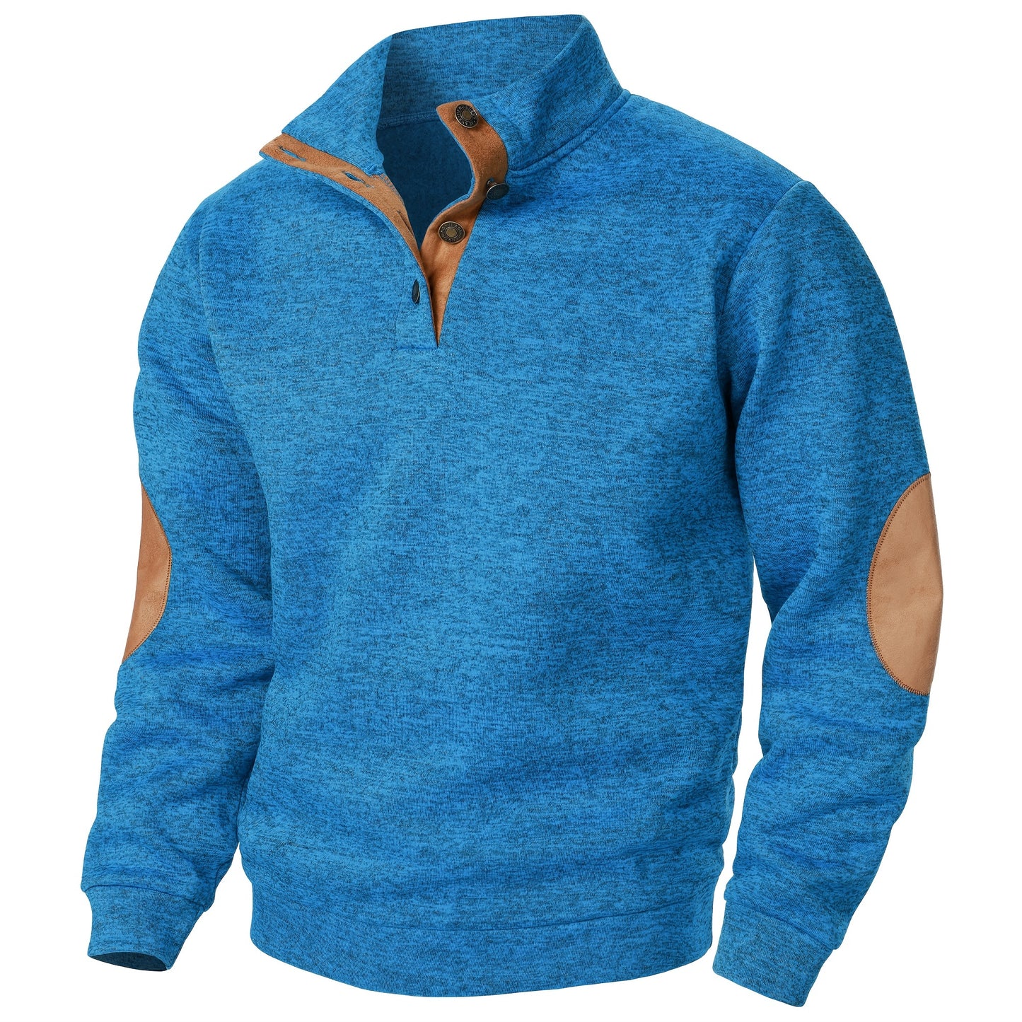 Men's Stand-Collar Casual Sweatshirt - Autumn Winter Long Sleeve