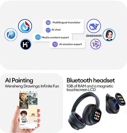 HYUNDAI HY-X1 PRO Multilingual Translator Headset - Smart AI Chat Assistant