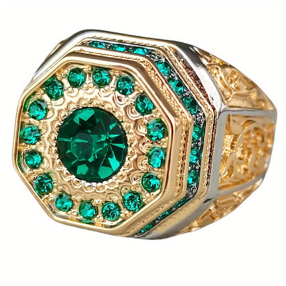 Retro Totem Two-Tone Ring