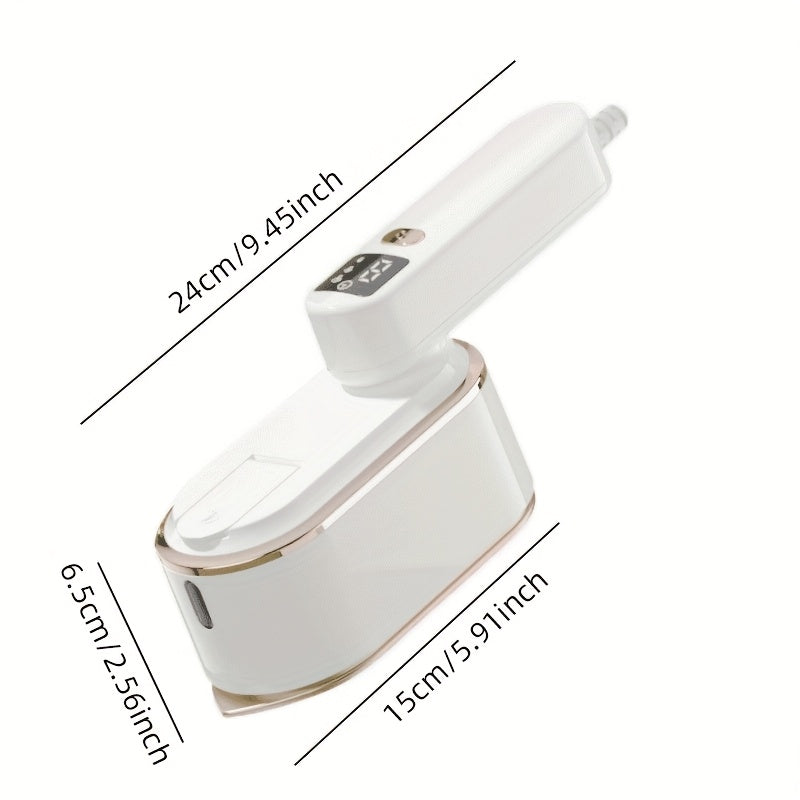 Handheld Steamer with Iron - 3-Speed 180° Rotatable 2-in-1