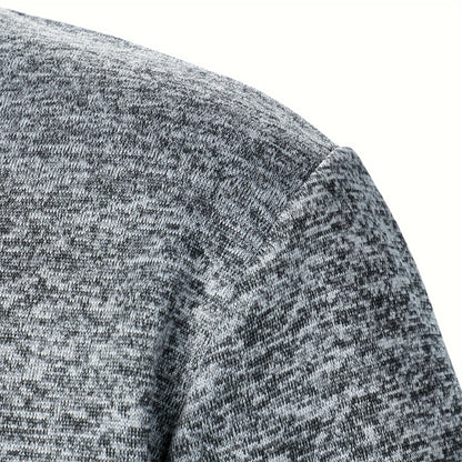 Men's Stand-Collar Casual Sweatshirt - Autumn Winter Long Sleeve