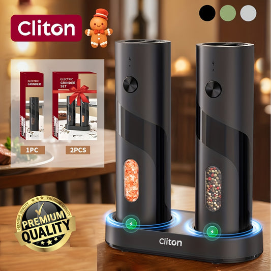Electric Salt & Pepper Grinder - Rechargeable USB LED