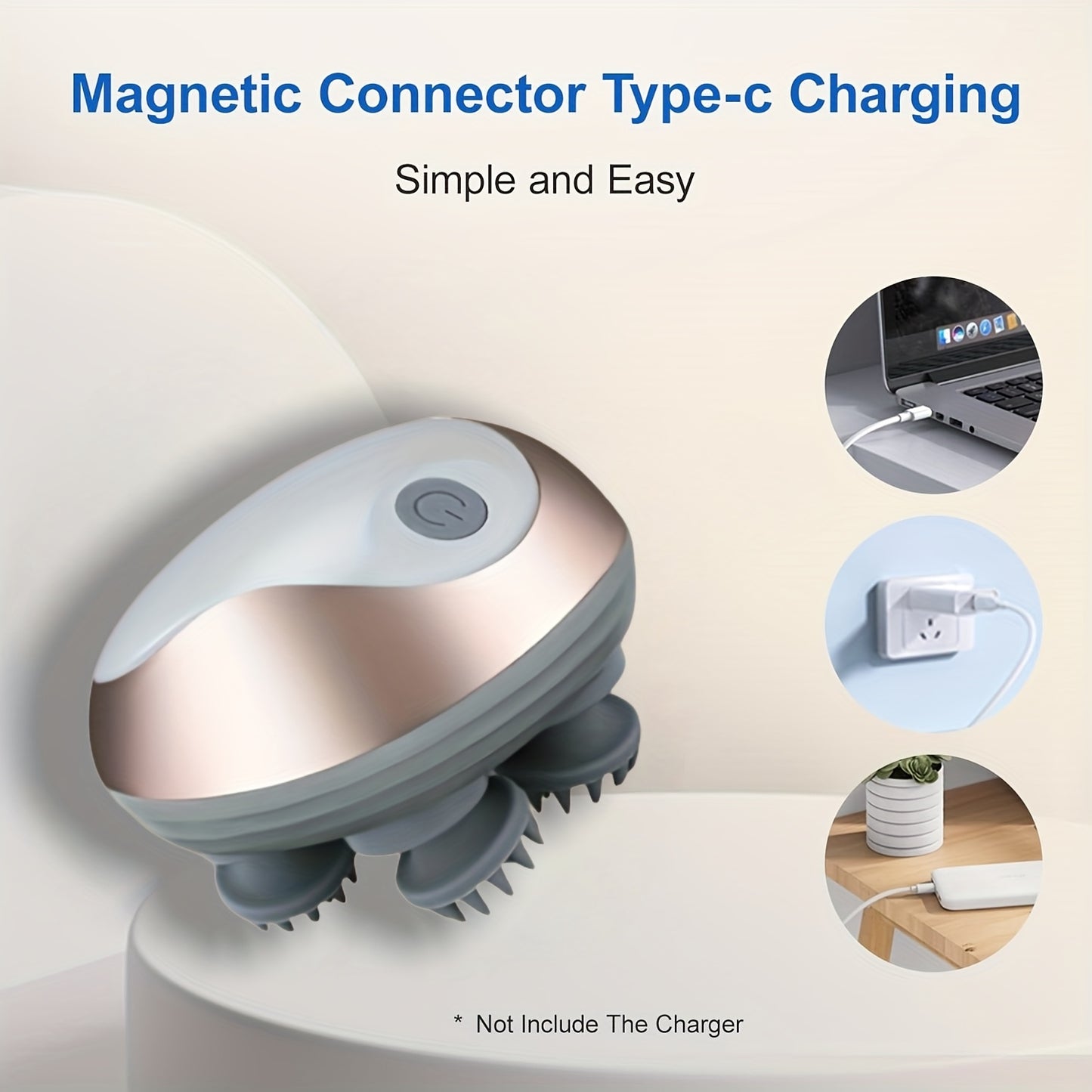 Electric Head Massager – Handheld Portable Scalp & Body Relaxation