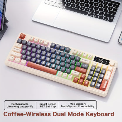 M96 Wireless Keyboard - Dual Mode 5.0/2.4G with RGB Backlit