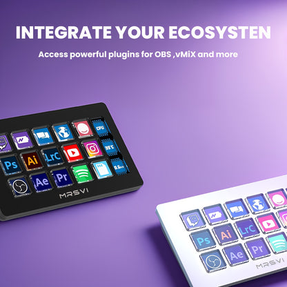 Live Streaming Controller - 15 Keys Programmable Desktop Panel