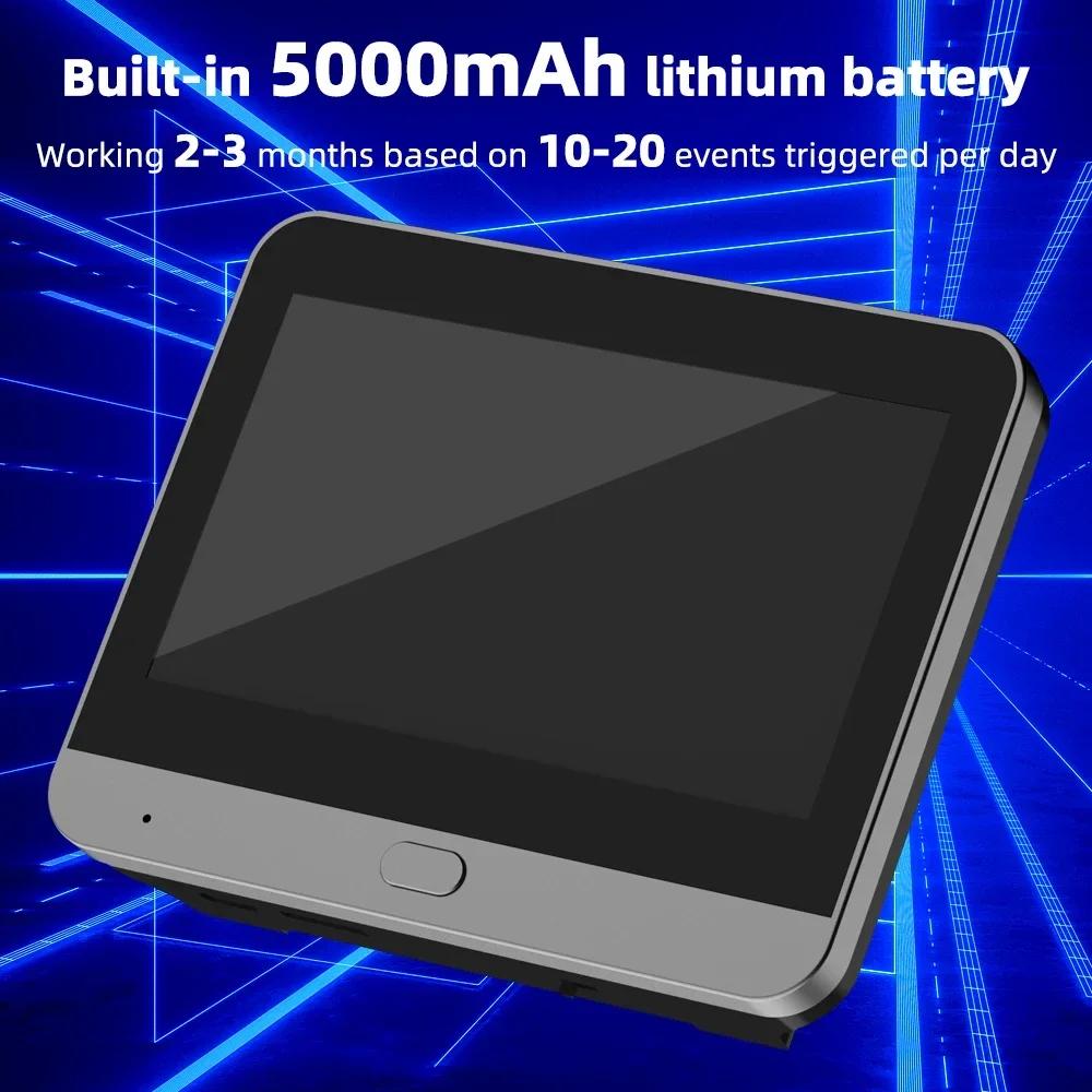 Devoccvo Tuya Smart 3MP Door Peephole Camera - WiFi Visual Screen