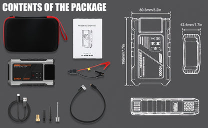 Démarreur de voiture SWAREY 12000mAh