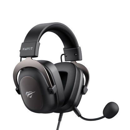 HAVIT Headset - Protein Leather Earmuffs with Detachable Mic