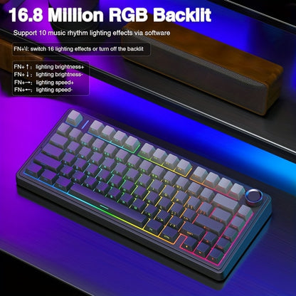 AULA Custom Mechanical Keyboard - 75% Swappable RGB