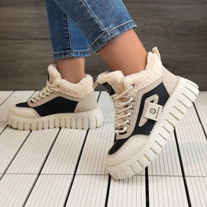 LYKU Women's Plush Lined Winter Sport Boots