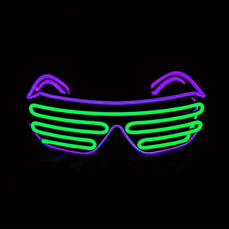 LED Party Glasses - Neon Eyes Glow-in-the-Dark Blinking Effect
