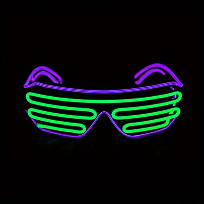 LED Party Glasses - Neon Eyes Glow-in-the-Dark Blinking Effect