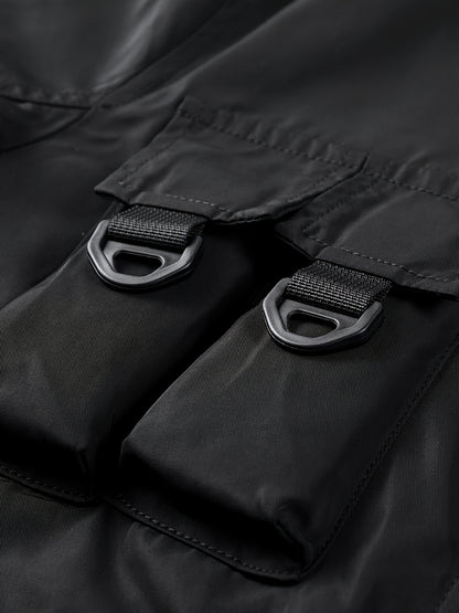 Men’s Premium Utility Bomber Jacket with Multi-Pocket