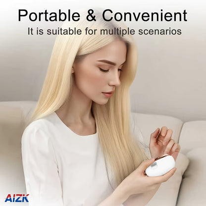 2-in-1 Electric Nail Clipper & Polisher - LED Light USB Charging