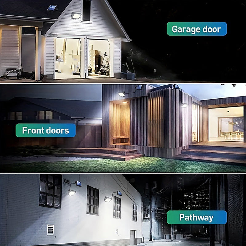 MACROCOSM 4pcs Smart Solar Wall Lights - 234 LED Motion Sensor Remote