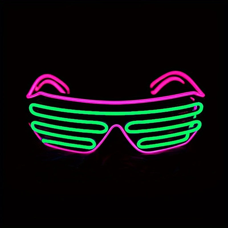 LED Party Glasses - Neon Eyes Glow-in-the-Dark Blinking Effect