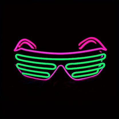 LED Party Glasses - Neon Eyes Glow-in-the-Dark Blinking Effect