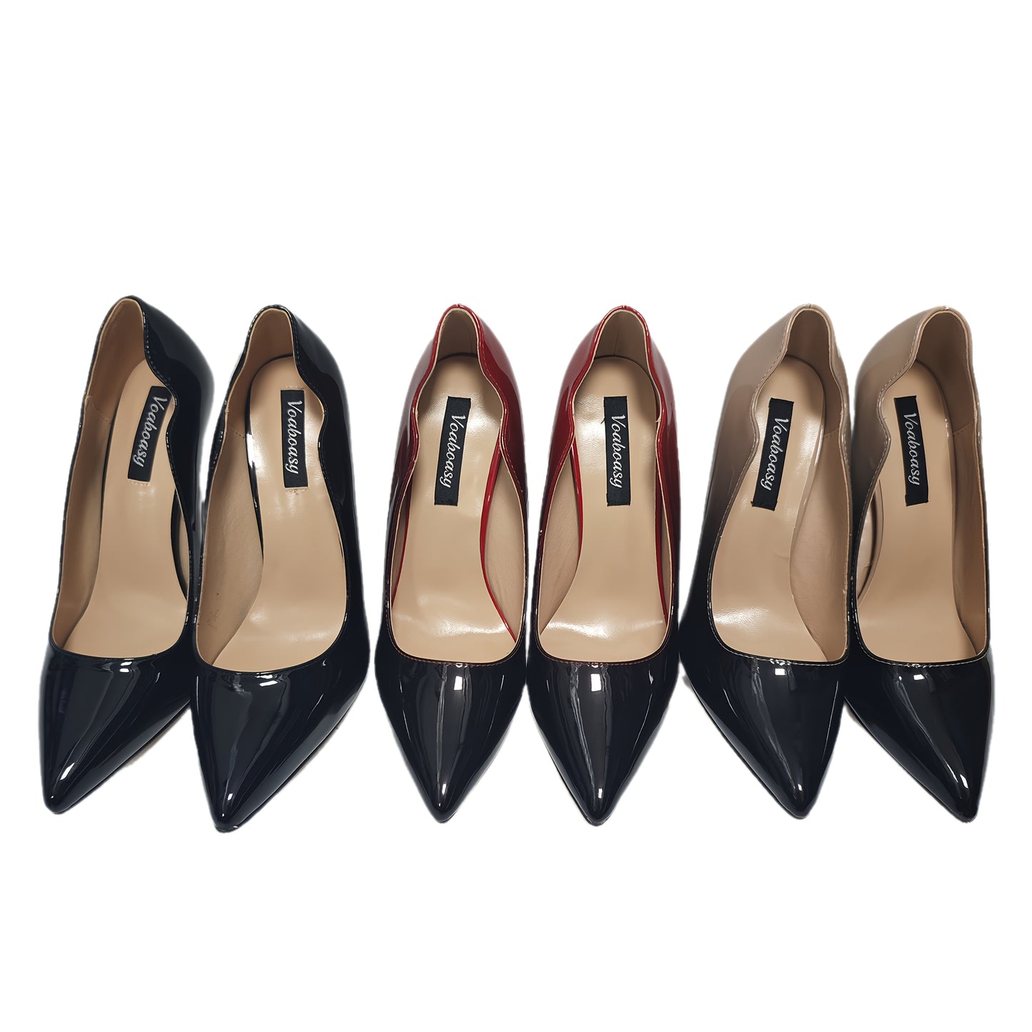 VOABOASY Women's Pointed-Toe Stiletto High Heels