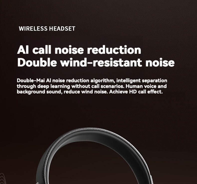 Retro Wireless Headphones - HiFi Deep Bass with 350mAh Battery