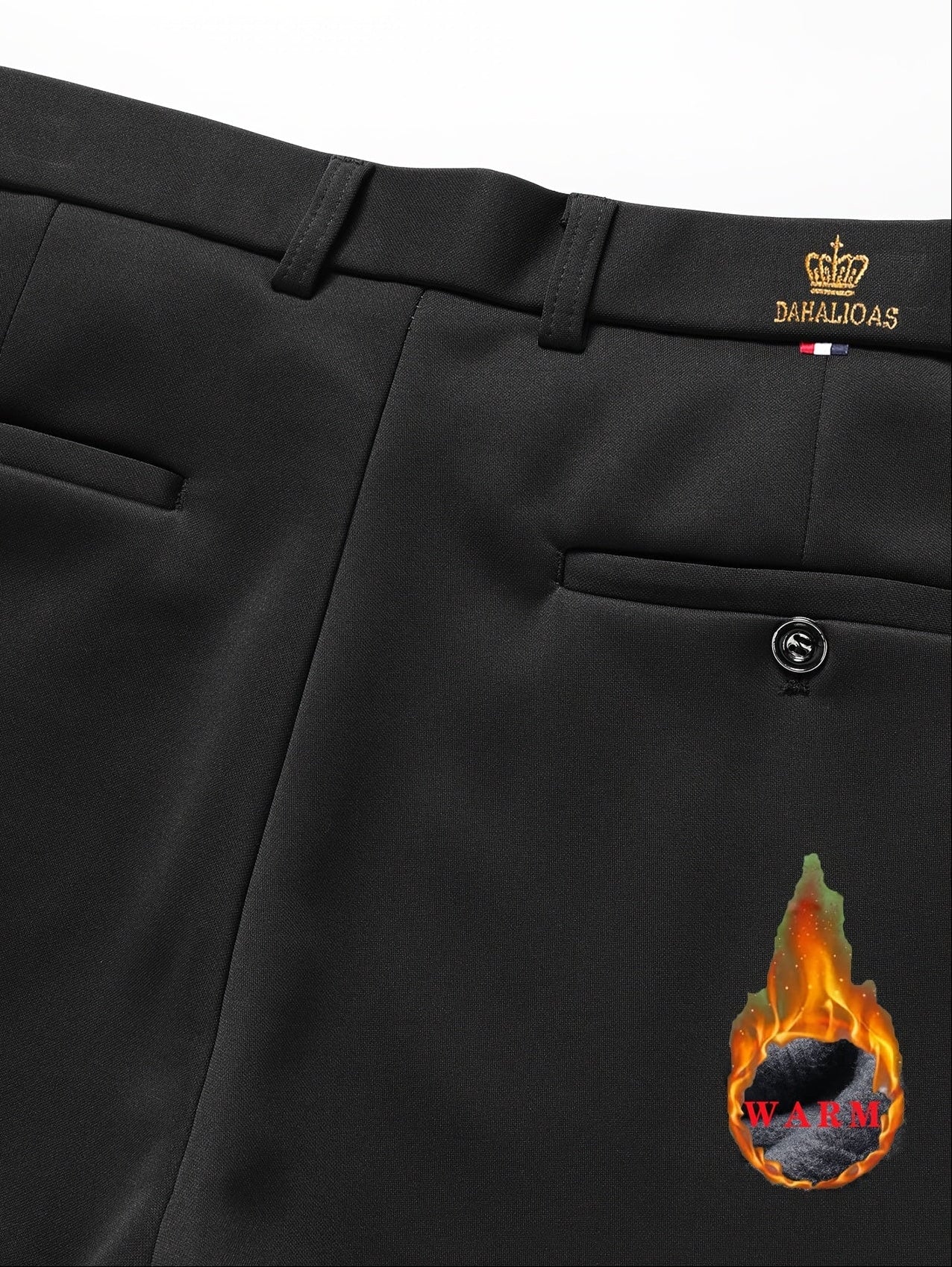 Men's Thickened Winter Dress Pants - Light Business Formal