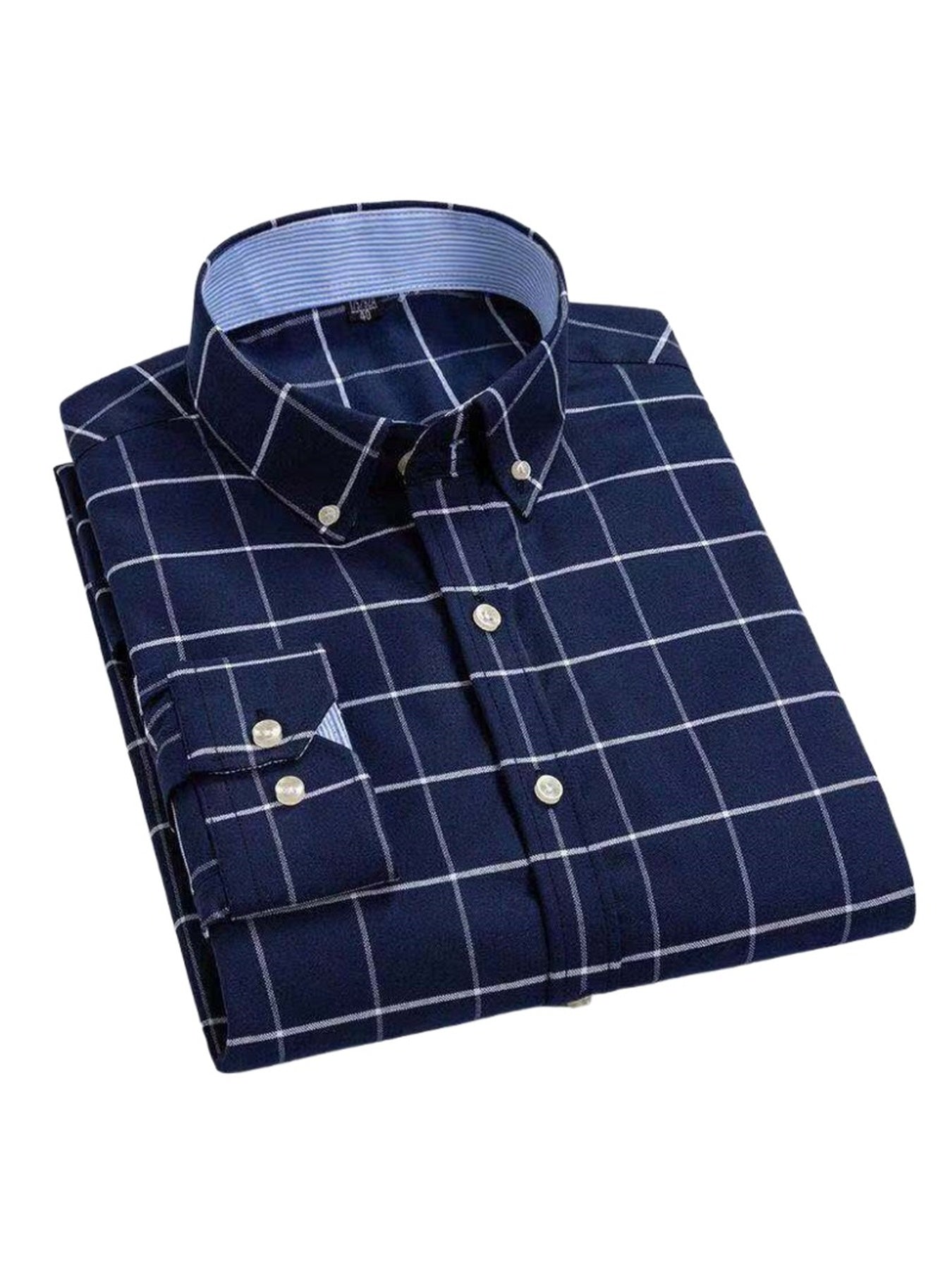 Men's 3-Pack Long Sleeve Oxford Shirts - Embroidered Chest Pockets