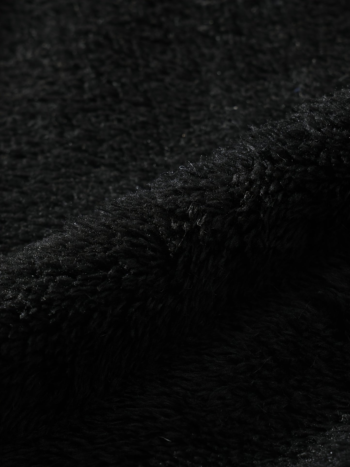 Men's Vintage Plush Jacket - Geometric Pattern with Faux Fur