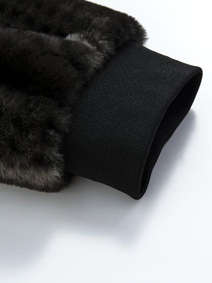 Men's Solid Hooded Jacket - Windproof & Warm