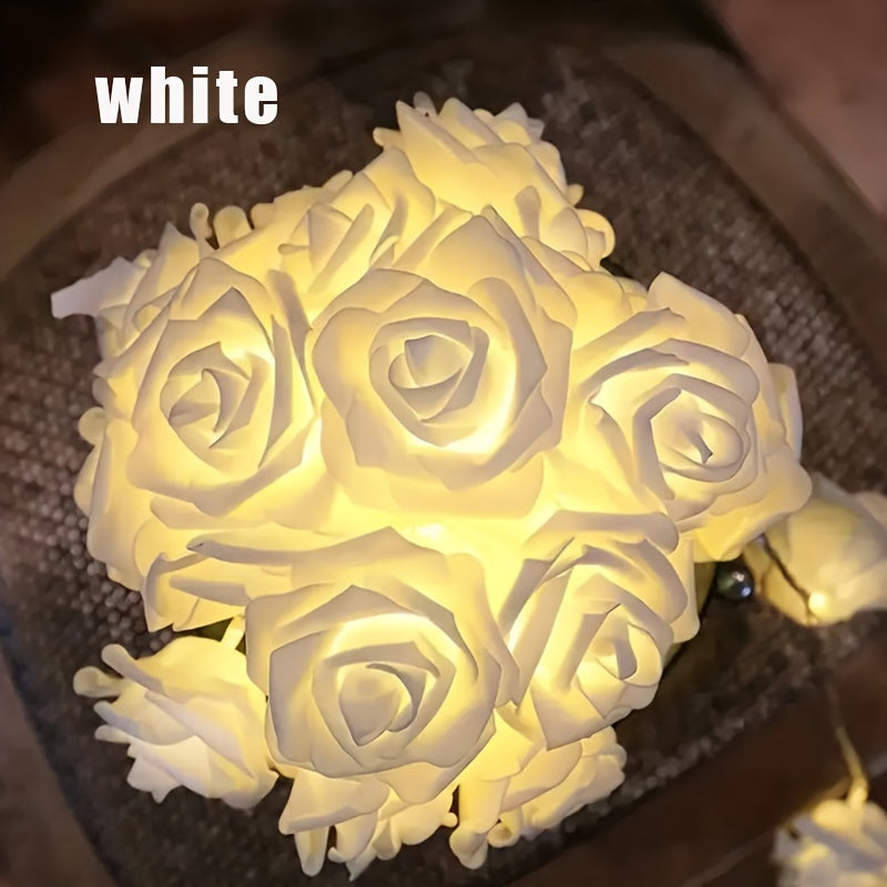 LED Rose Flower String Lights