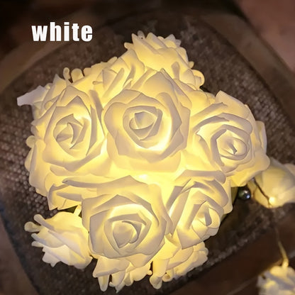 LED Rose Flower String Lights