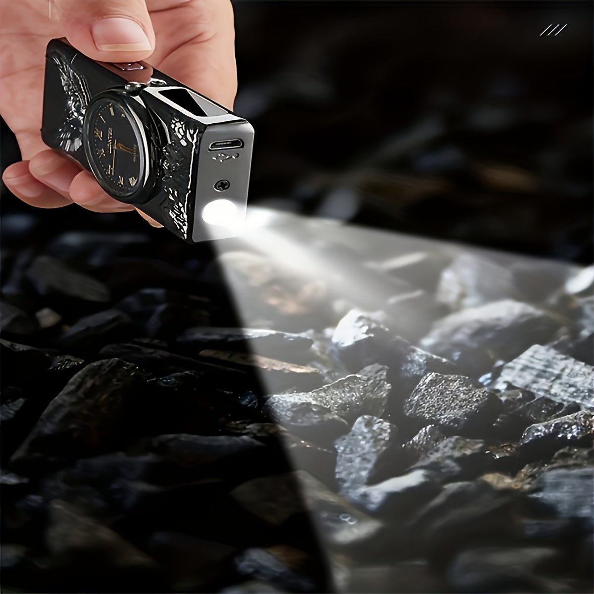 Dual Arc Plasma Igniter - 3D Eagle Relief LED USB Rechargeable