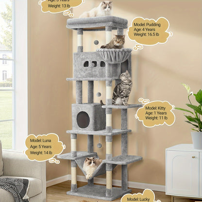 HZUANERI 170cm Large Cat Tree
