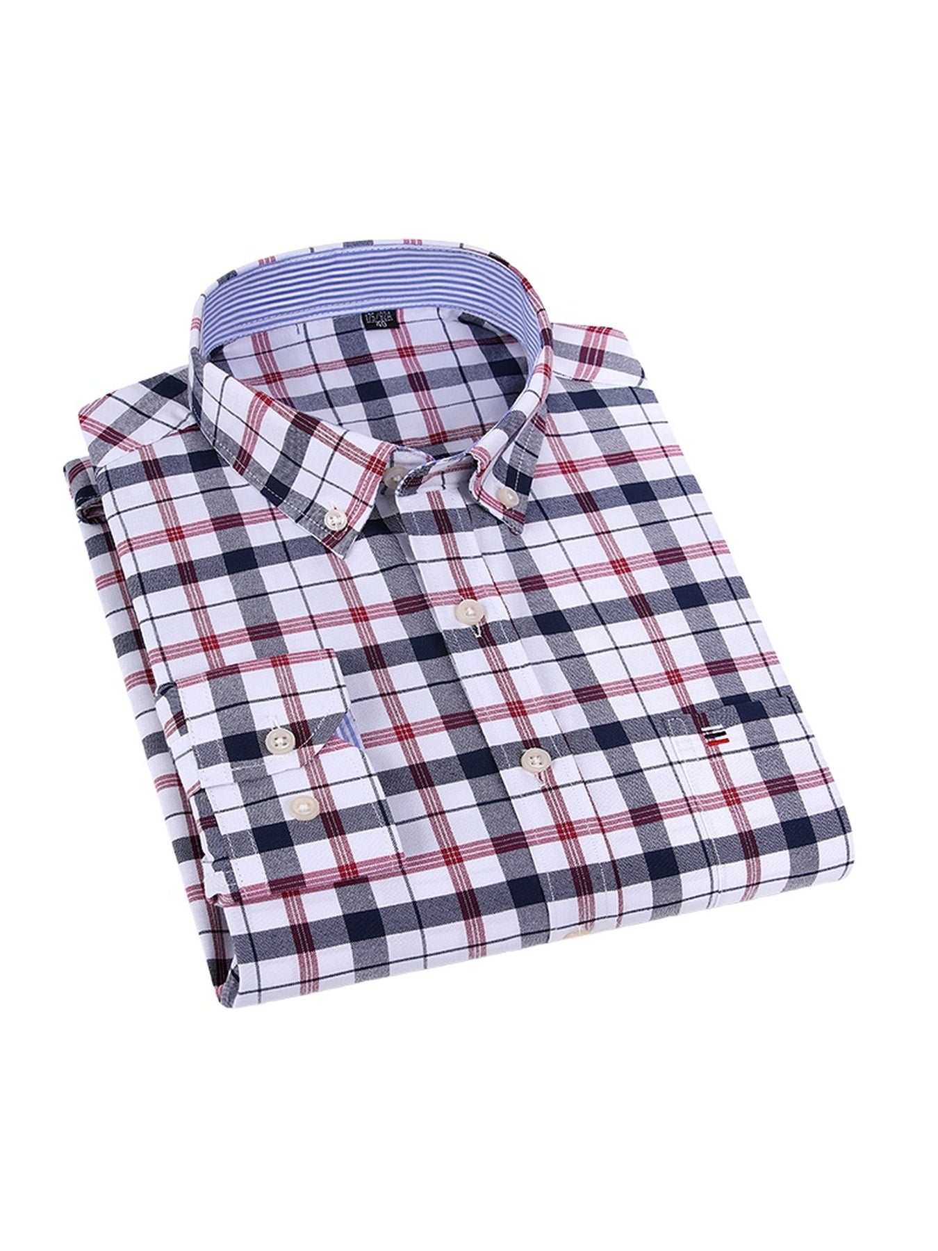 Men's 3-Pack Long Sleeve Oxford Shirts - Embroidered Chest Pockets