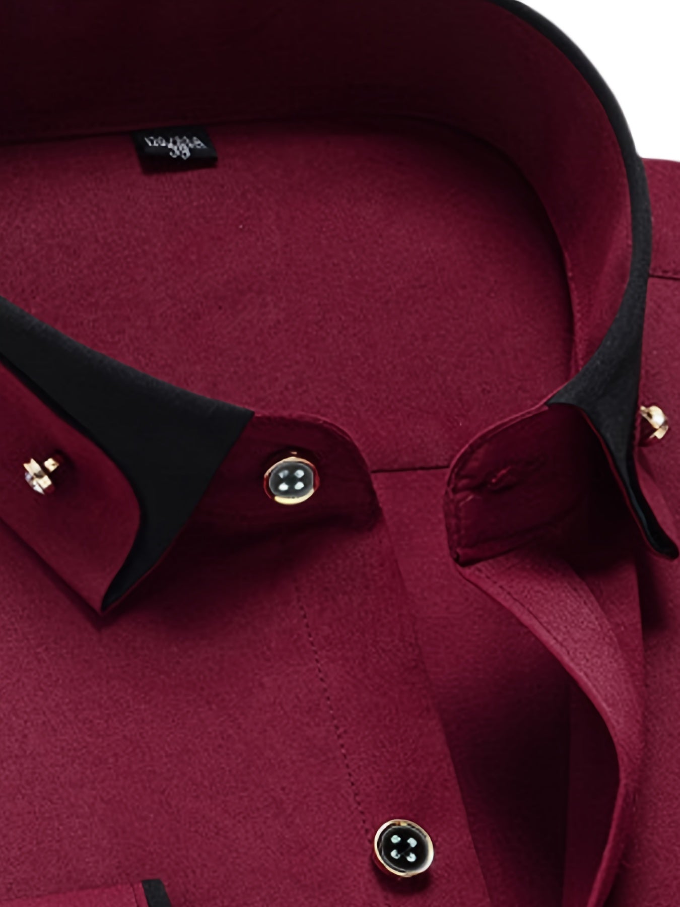 1+1 Men's Double Lapel Long Sleeve Shirt - Fashion Business Casual