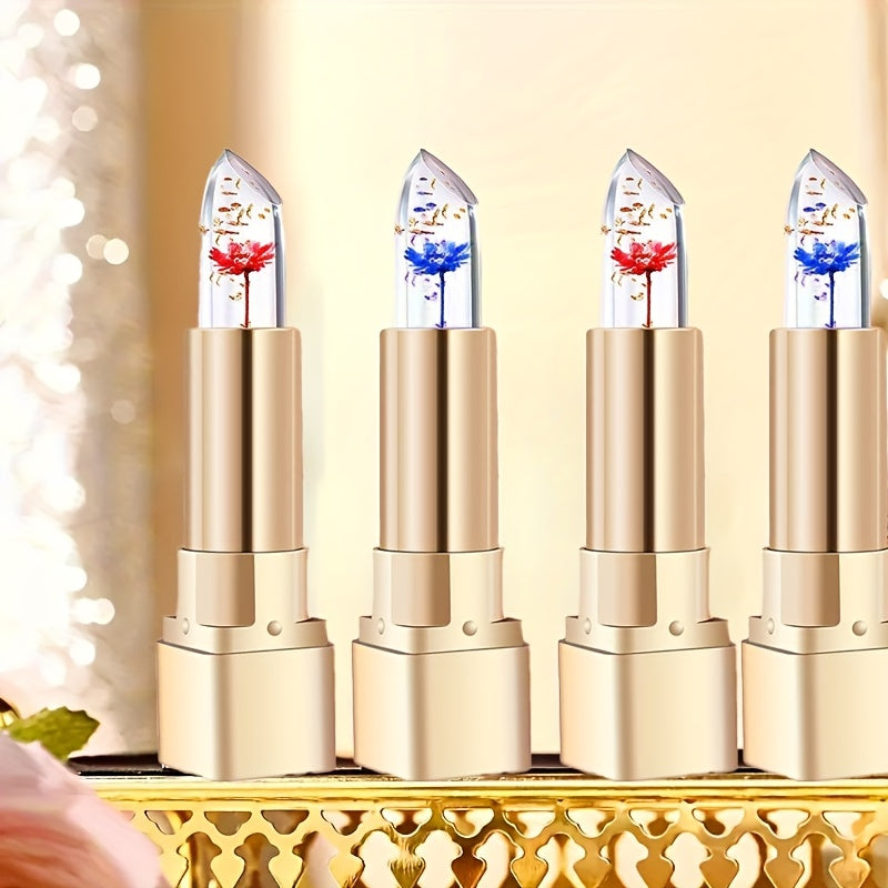 Crystal Flower Jelly Lipstick 1+1 free - Color-Changing Magic Lip Balm