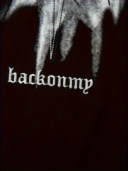 Relaxed T-Shirt - Geometric Print Cotton Blend