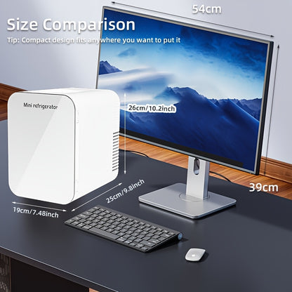 Mini-réfrigérateur pour camping-car 4 L - Glacière et chauffe-plats portables CA + 12 V CC