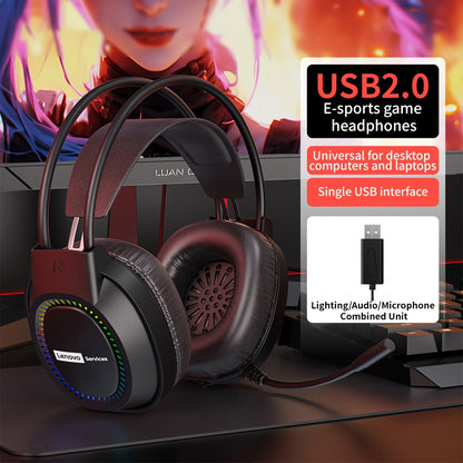 Lenovo Headset 7.1 Surround - RGB with Noise Cancelling Mic