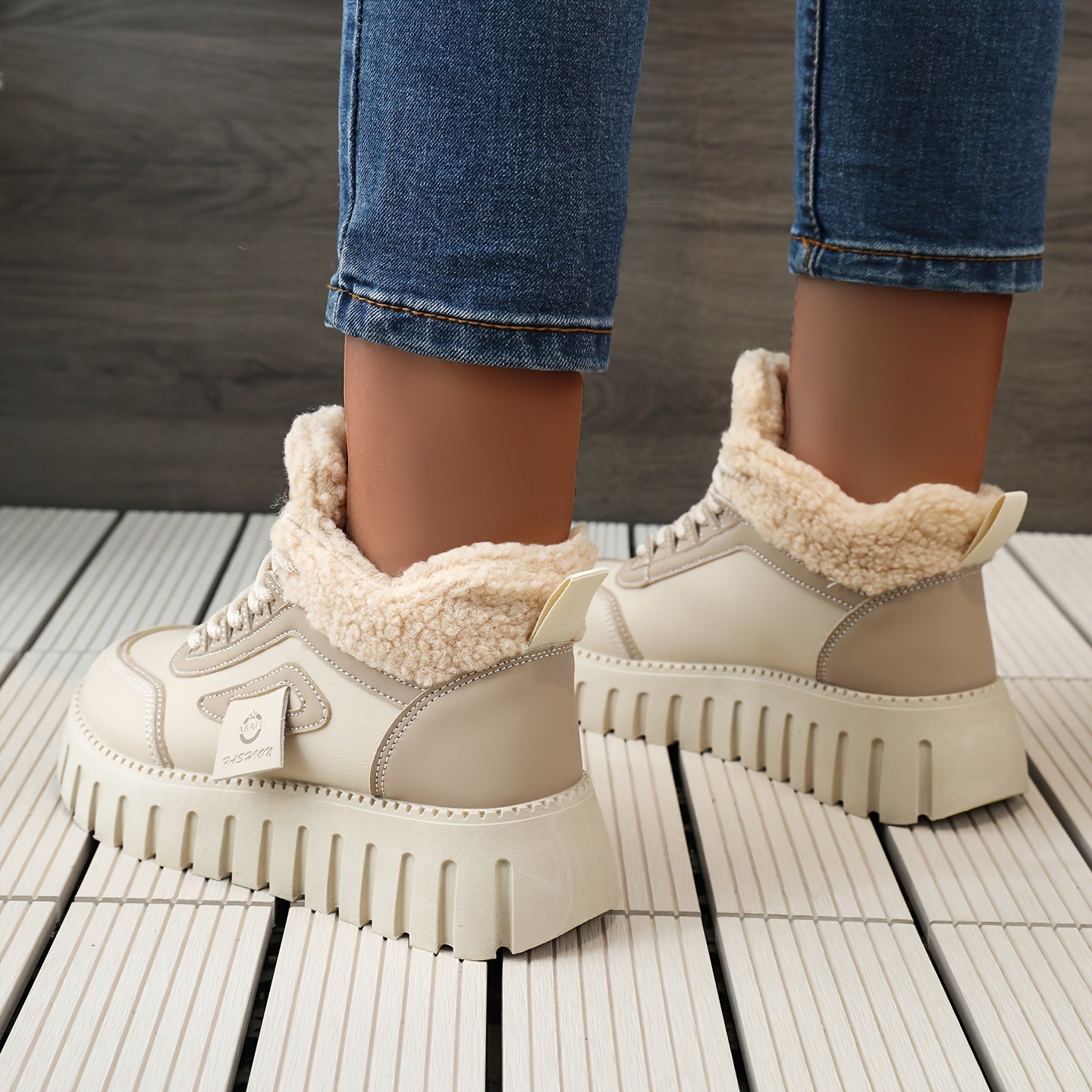 LYKU Women's Plush Lined Winter Sport Boots