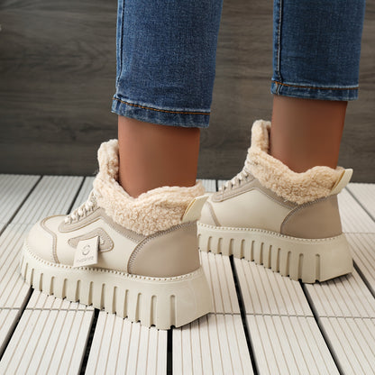 LYKU Women's Plush Lined Winter Sport Boots