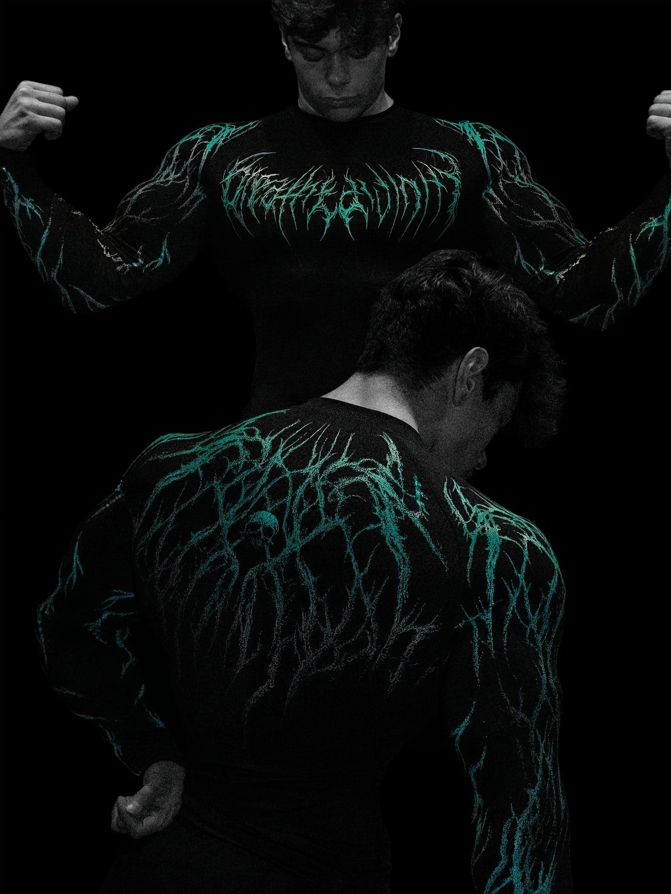 Men's Compression Long Sleeve Fitness Shirt - Muscle Fit