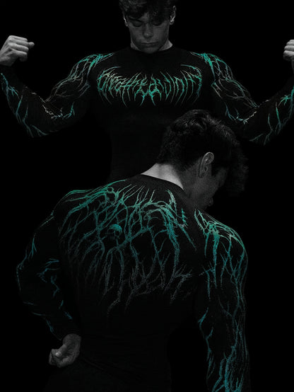 Men's Compression Long Sleeve Fitness Shirt - Muscle Fit