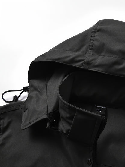 Men's Workwear Set - Hooded Multi-Pocket Jacket & Pants