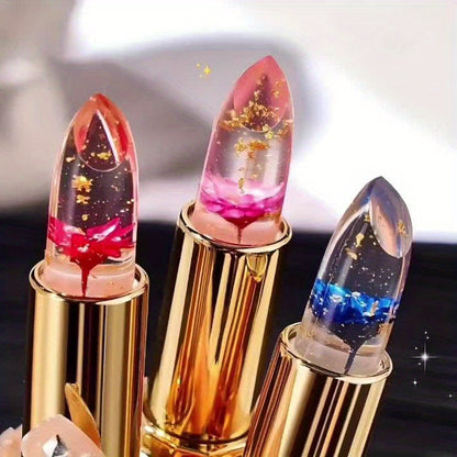 Crystal Flower Jelly Lipstick 1+1 free - Color-Changing Magic Lip Balm