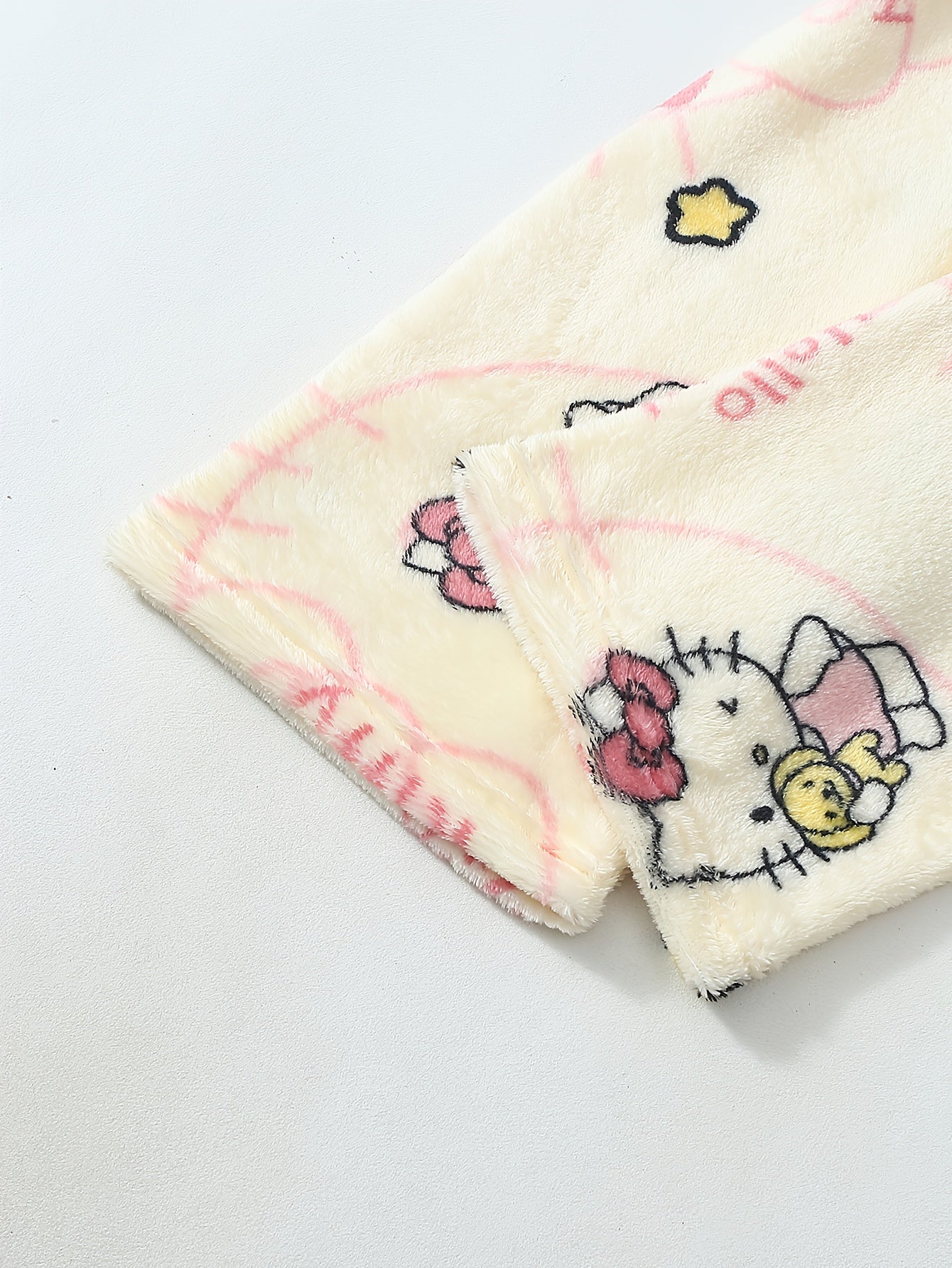 Hello Kitty Women's Flannel Sleep Pants - Thick Warm Winter