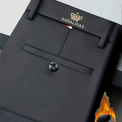 Men's Thickened Winter Dress Pants - Light Business Formal