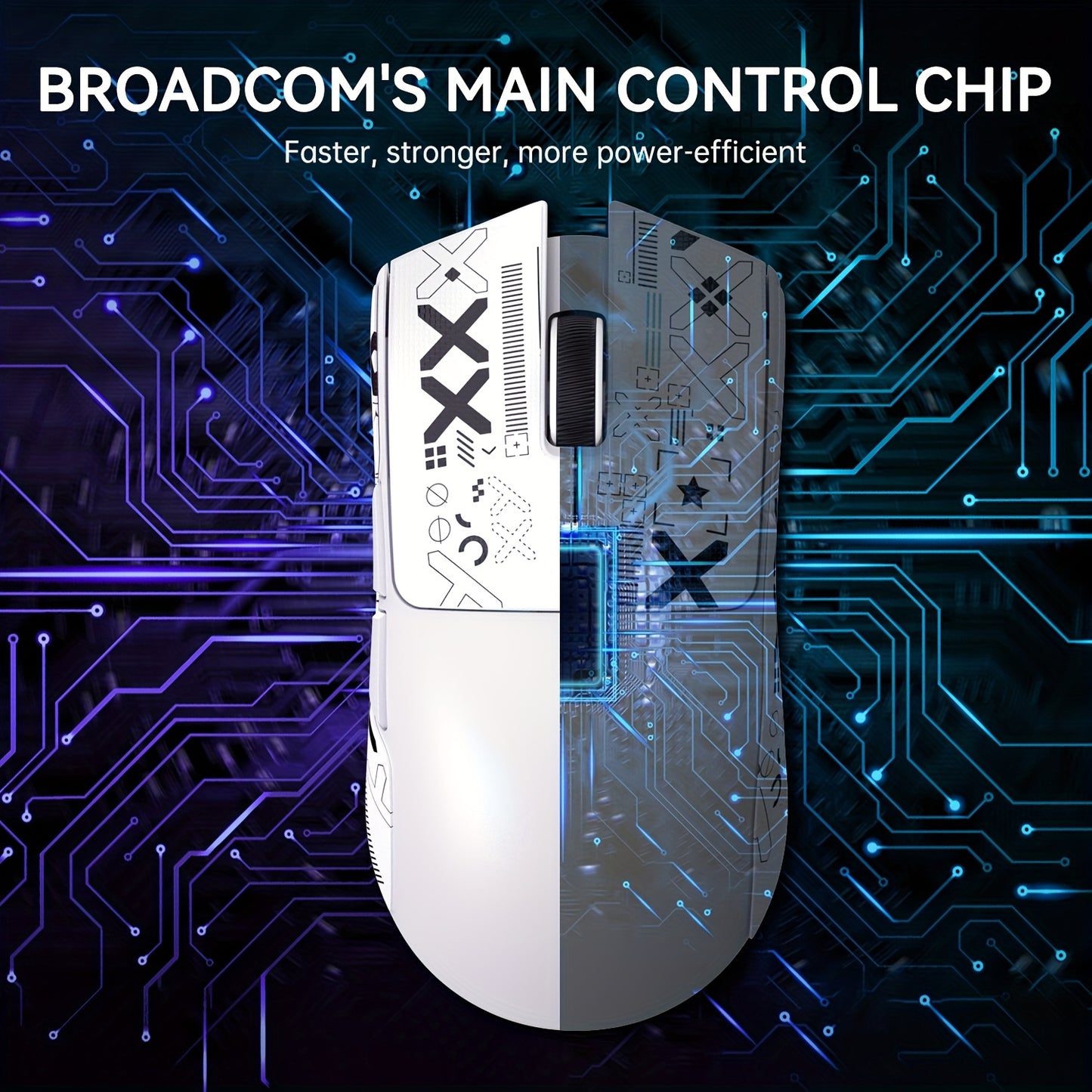 ATTACK SHARK X11 Gaming Mouse - Magnetic Charging Dock Multi-Platform