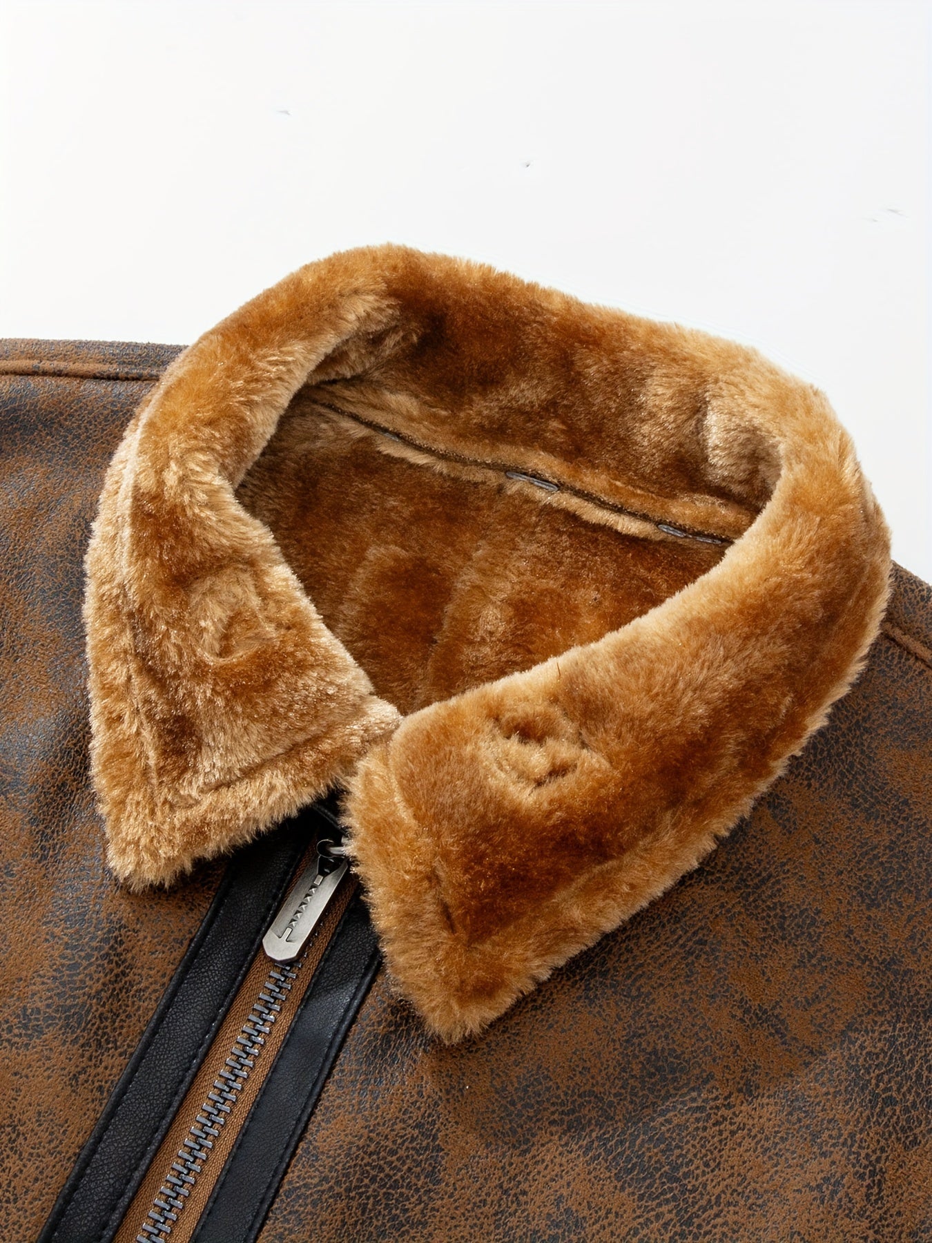 Men's Autumn-Winter Thickened Fleece-Lined Bomber Jacket