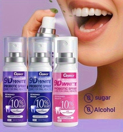Oral Spray 3pcs 20ML - Breath Freshener Peach Mint Grape