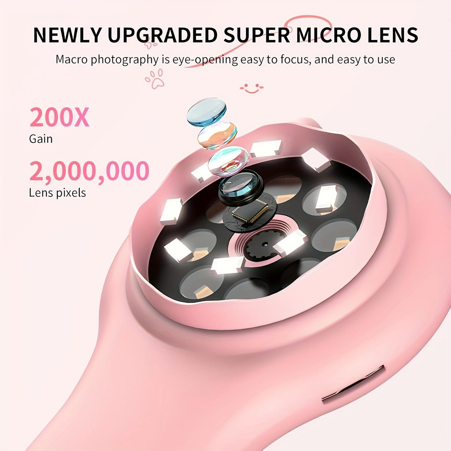 RIVGOT Kinder-Handmikroskop – 2 MP, 2" IPS-Digitaldisplay