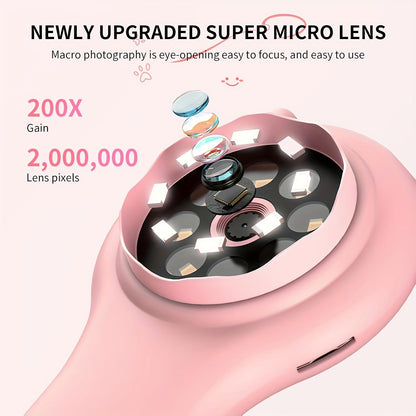 RIVGOT Kinder-Handmikroskop – 2 MP, 2" IPS-Digitaldisplay